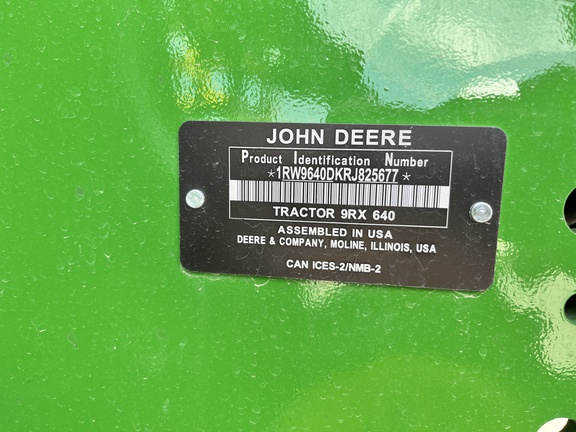 2024 John Deere 9RX 640 Tractor Rubber Track