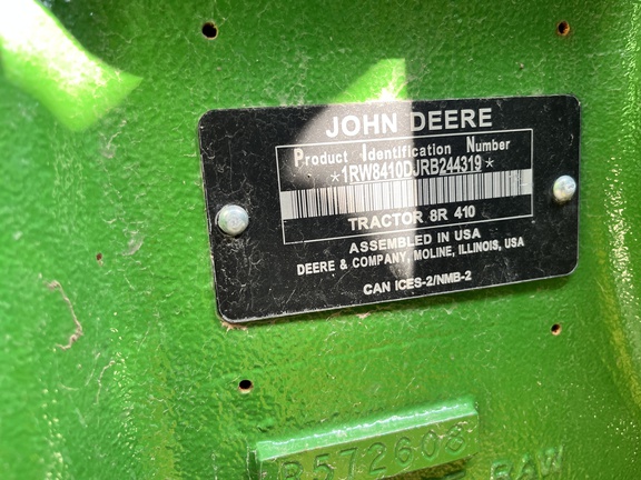 2024 John Deere 8R 410 Tractor