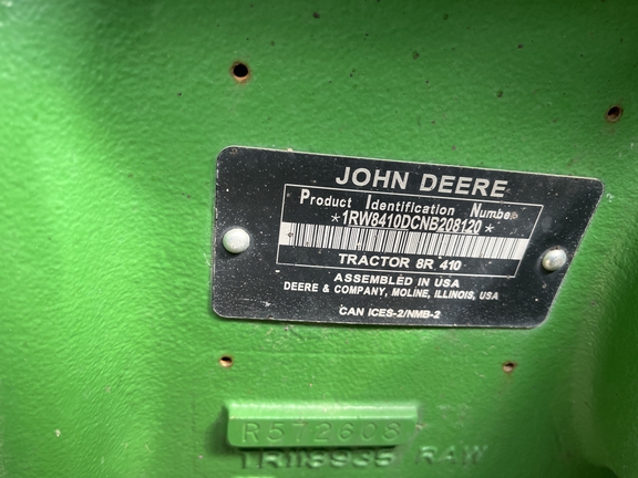 2022 John Deere 8R 410 Tractor