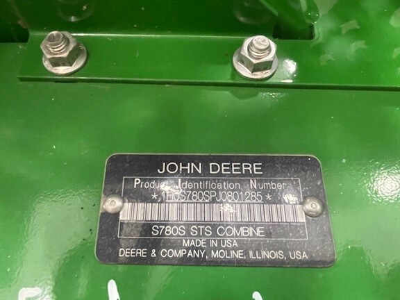 2018 John Deere S780 Combine