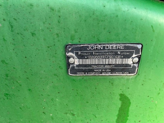 2012 John Deere 9560RT Tractor Rubber Track