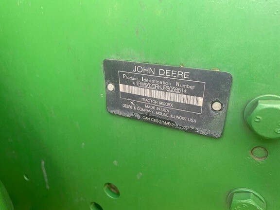 2018 John Deere 9620RX Tractor Rubber Track