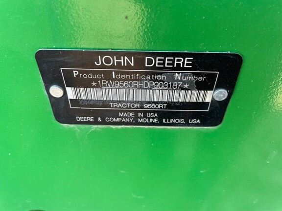 2013 John Deere 9560RT Tractor Rubber Track