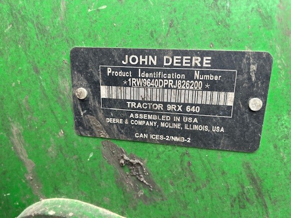 2024 John Deere 9RX 640 Tractor Rubber Track