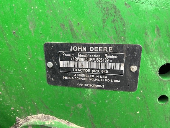 2024 John Deere 9RX 640 Tractor Rubber Track