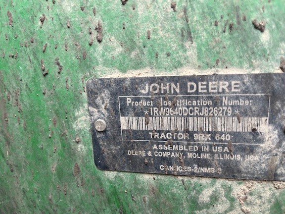 2024 John Deere 9RX 640 Tractor Rubber Track