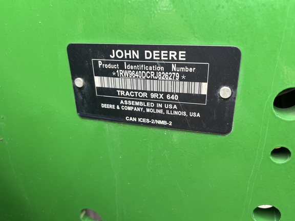 2024 John Deere 9RX 640 Tractor Rubber Track
