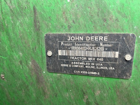 2024 John Deere 9RX 640 Tractor Rubber Track