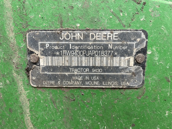 2010 John Deere 9430 Tractor 4WD