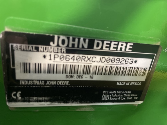 2019 John Deere 6130R Tractor