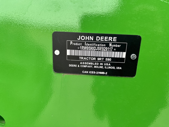 2025 John Deere 9RT 590 Tractor Rubber Track