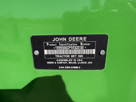2025 John Deere 9RT 590 Tractor Rubber Track