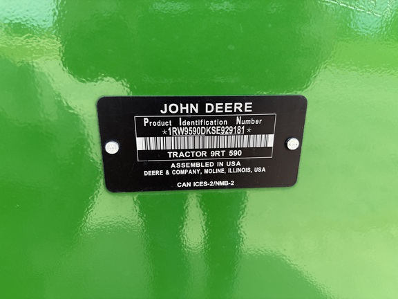 2025 John Deere 9RT 590 Tractor Rubber Track