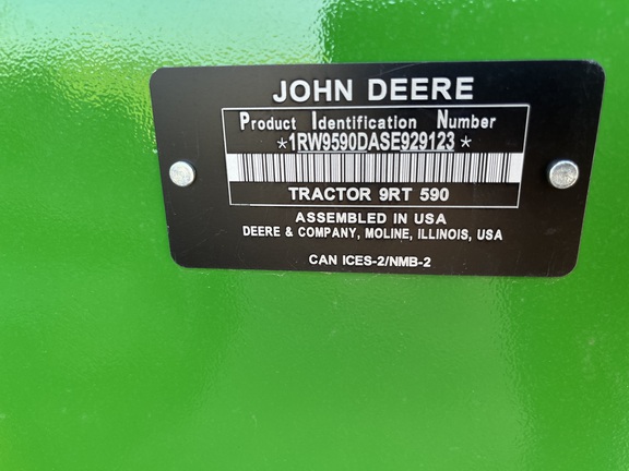 2025 John Deere 9RT 590 Tractor Rubber Track