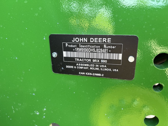2025 John Deere 9RX 590 Tractor Rubber Track