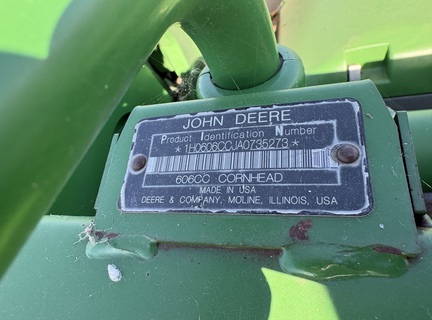 2010 John Deere 606C StalkMaster Header Corn Head