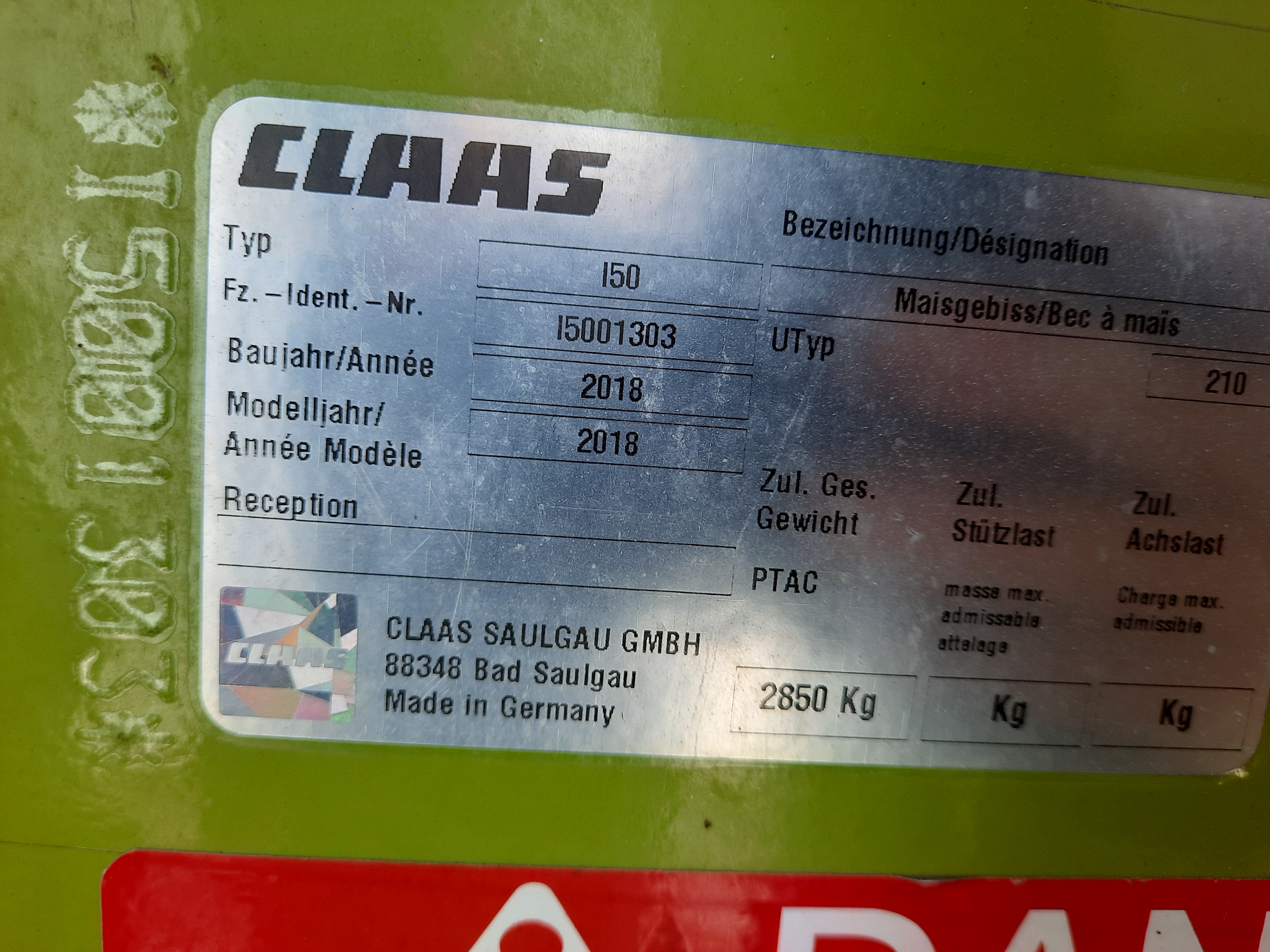 2018 CLAAS ORBIS 600 Header Forage