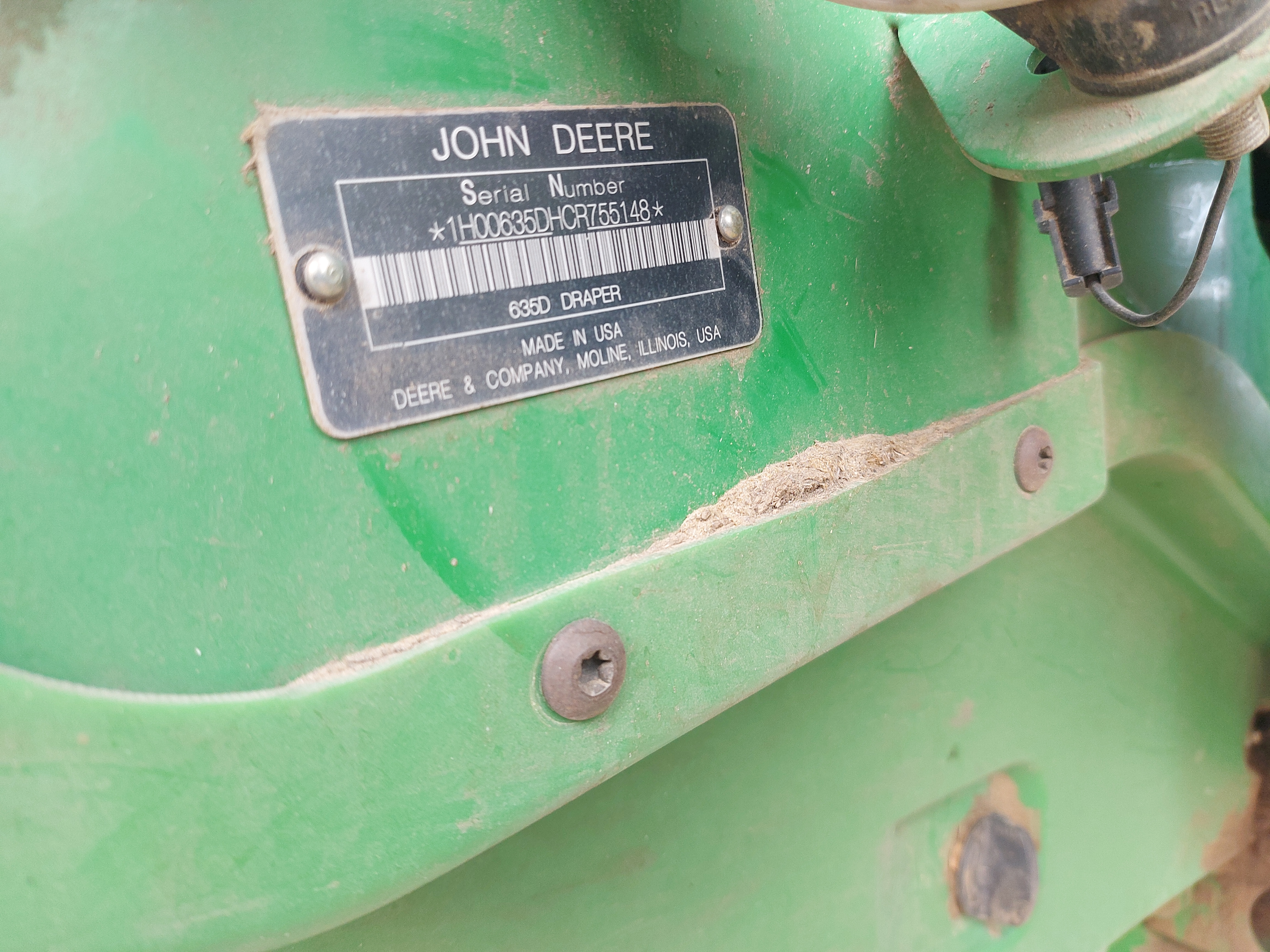 2013 John Deere 635D Header Combine