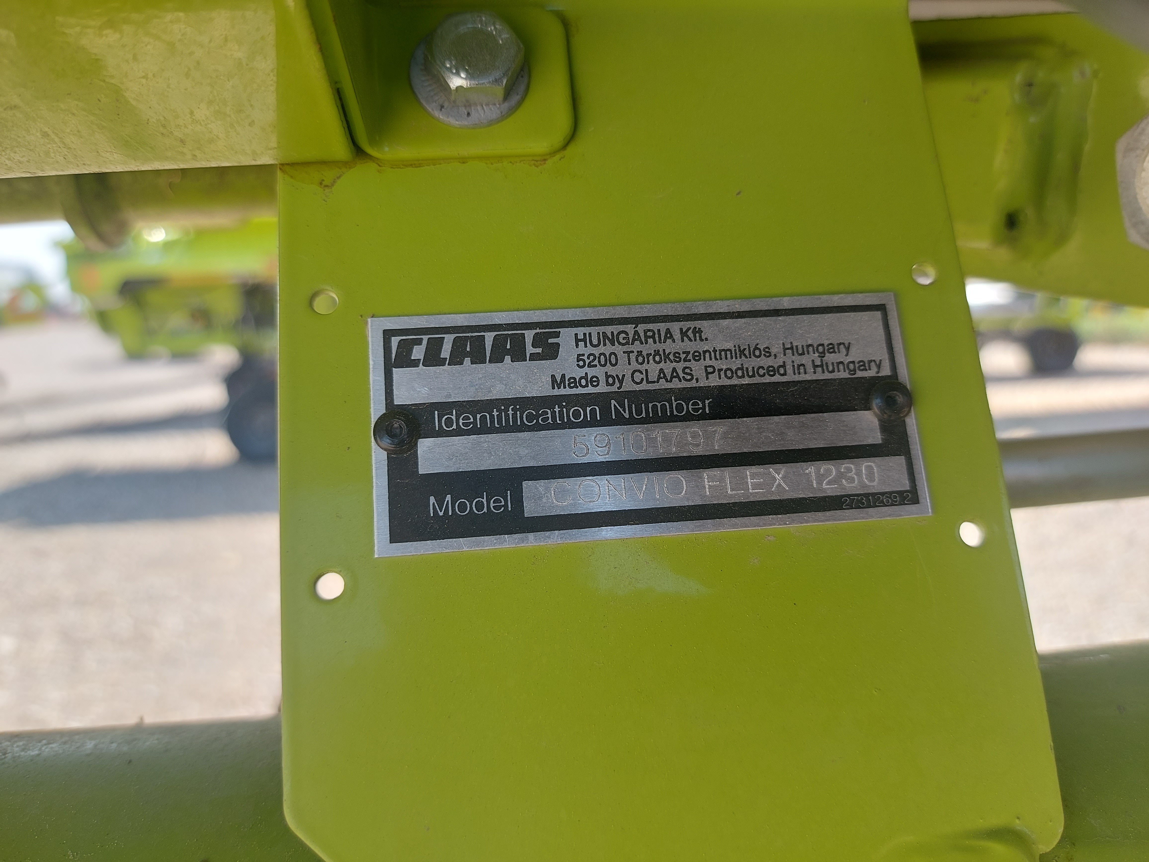 2023 CLAAS CONVIO 1230 Header Combine