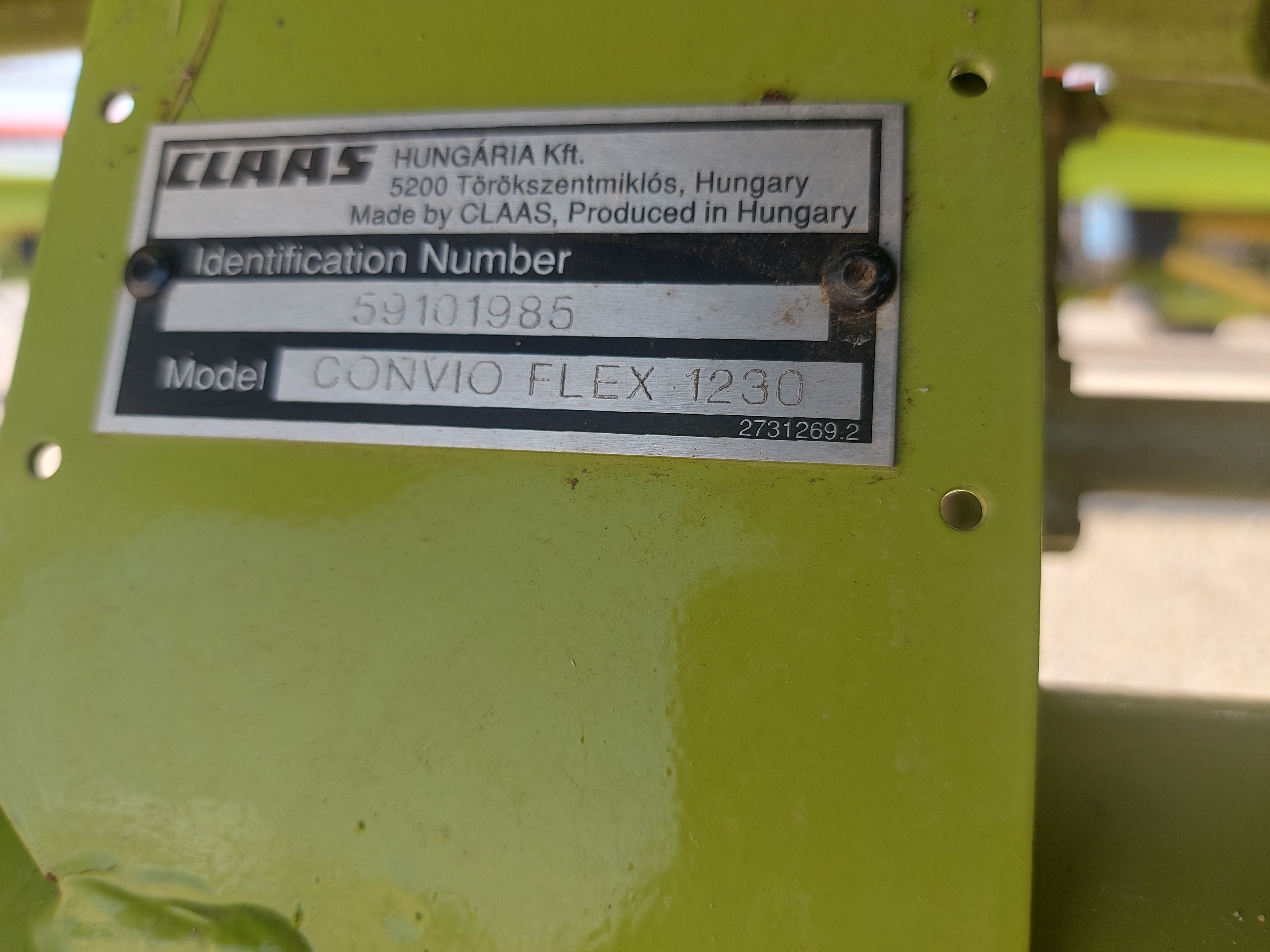 2023 CLAAS CONVIO 1230 Header Combine