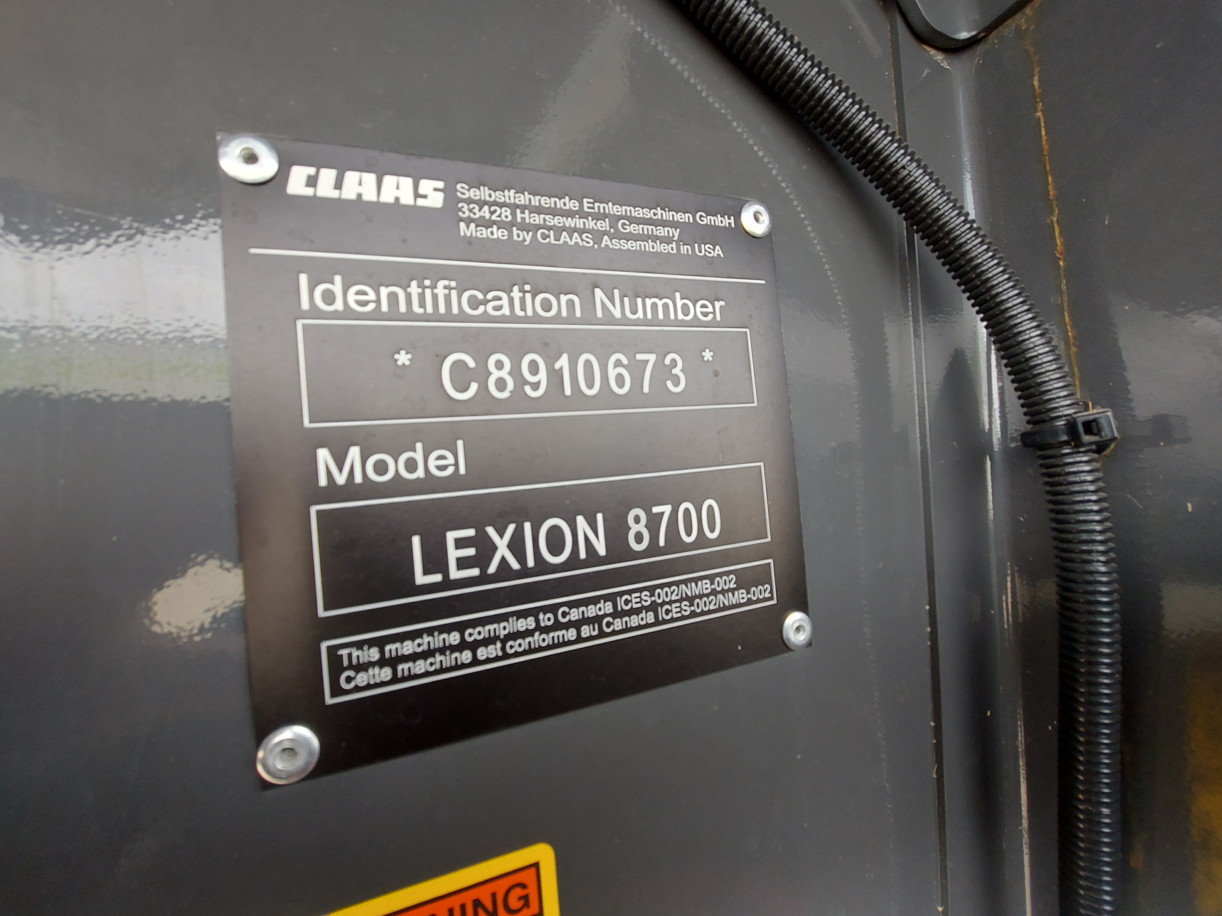 2024 CLAAS LEXION 8700 Combine