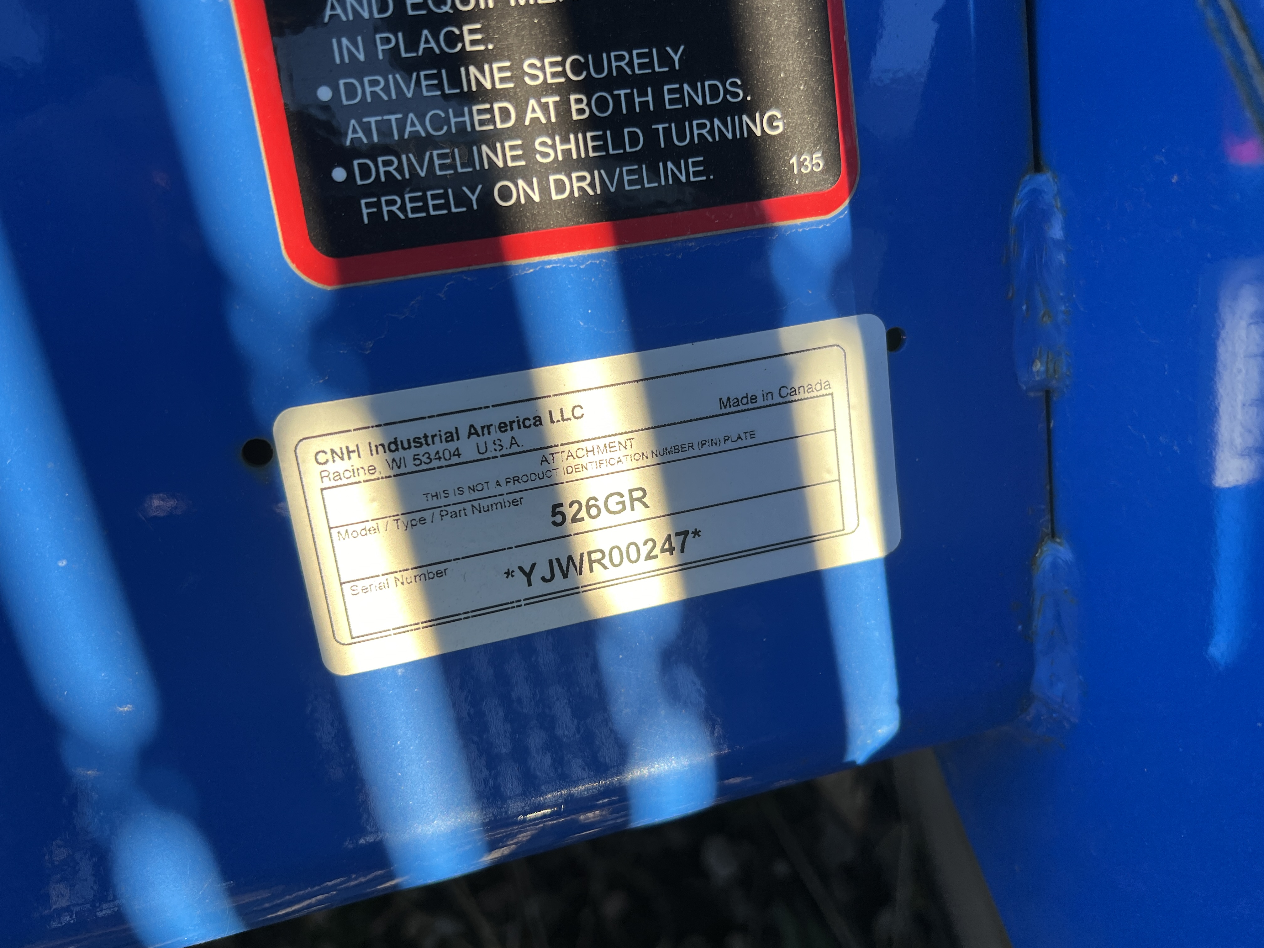 2022 New Holland 526GR L & G Attachment