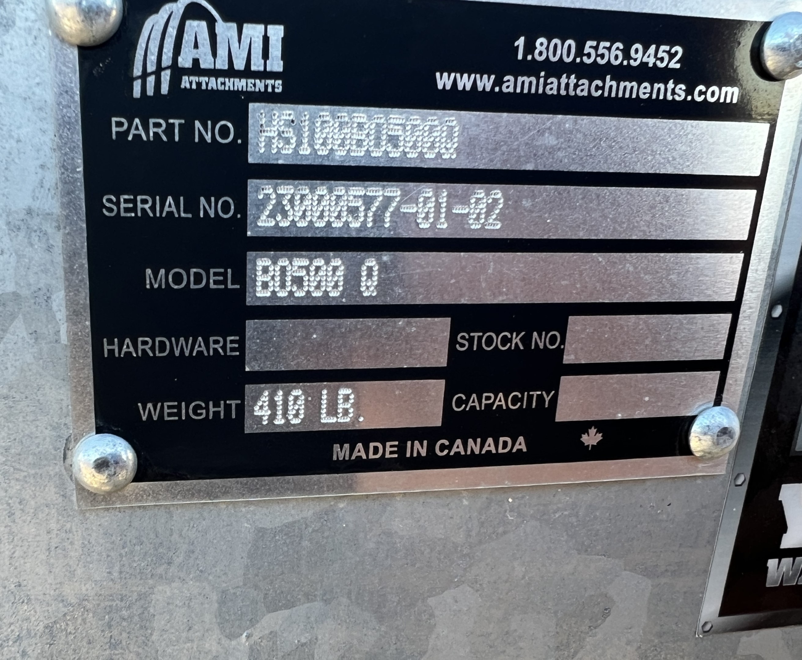 2023 AMI Attachments HS100SS Skid Steer Attachment