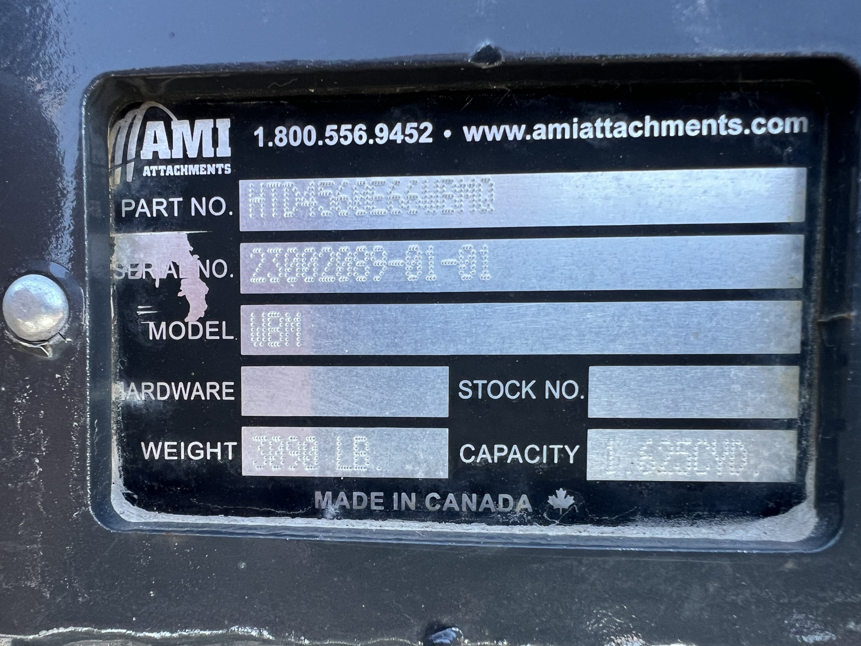 2023 AMI Attachments HTD4560E66 Excavator Attachment