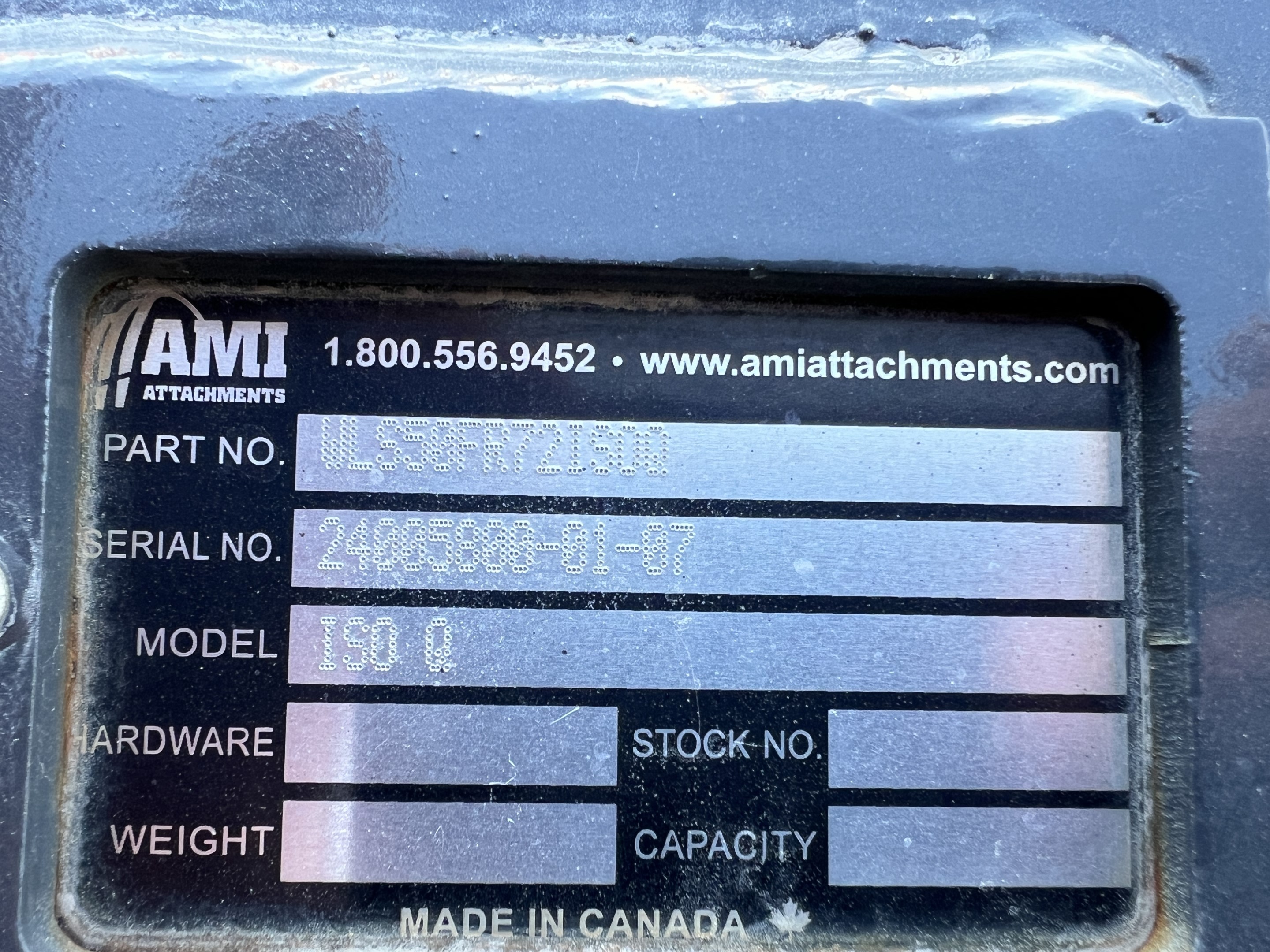 2024 AMI Attachments WLS50FR72ISO Wheel Loader Attachment