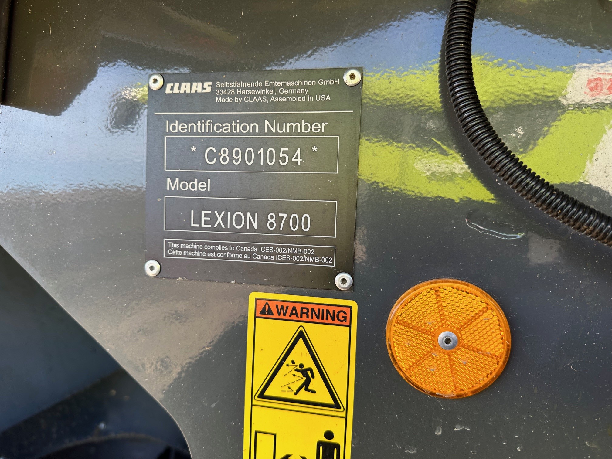 2022 CLAAS 8700 Small Grains Combine