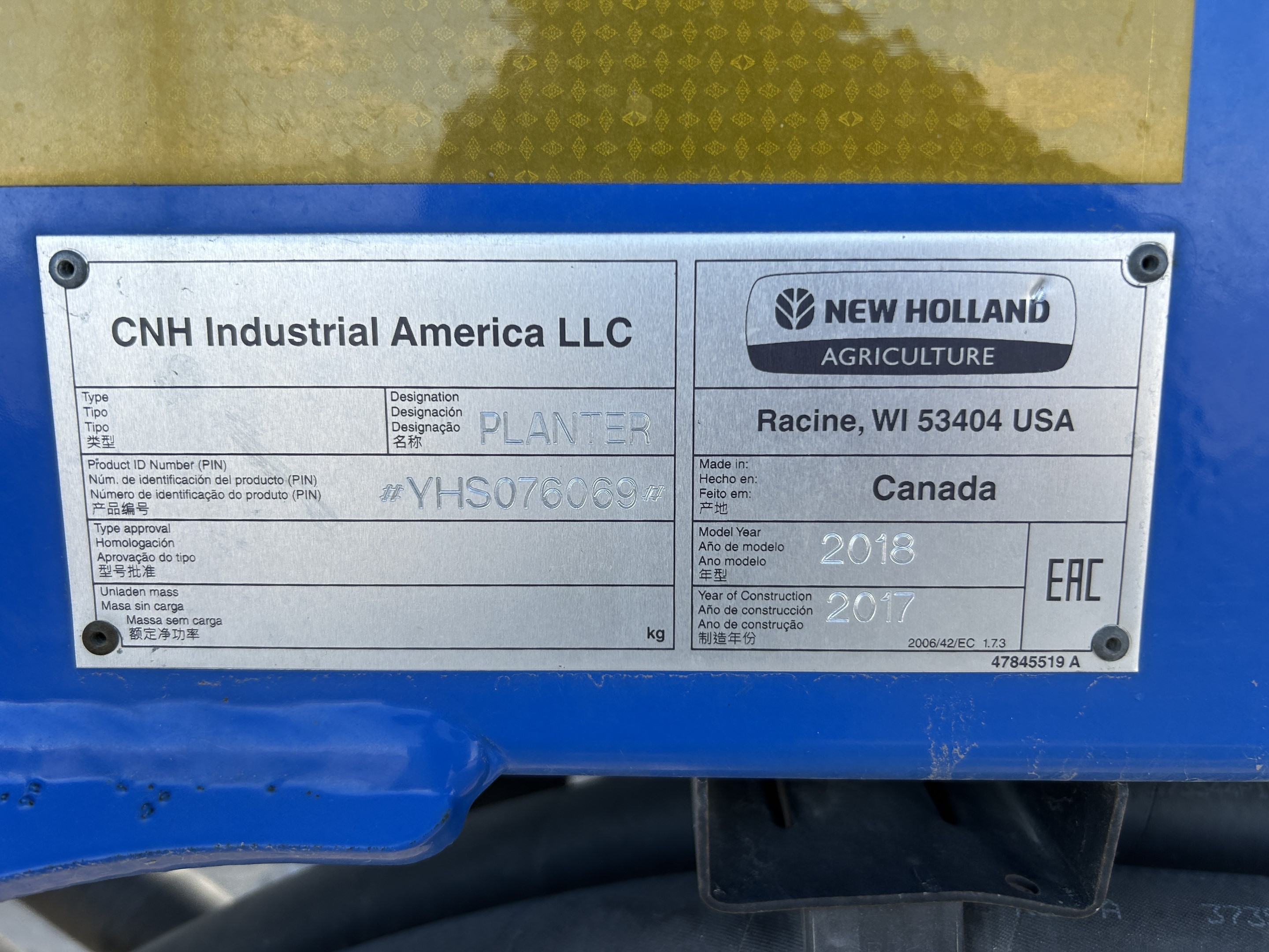 2015 New Holland P2080 Air Drill