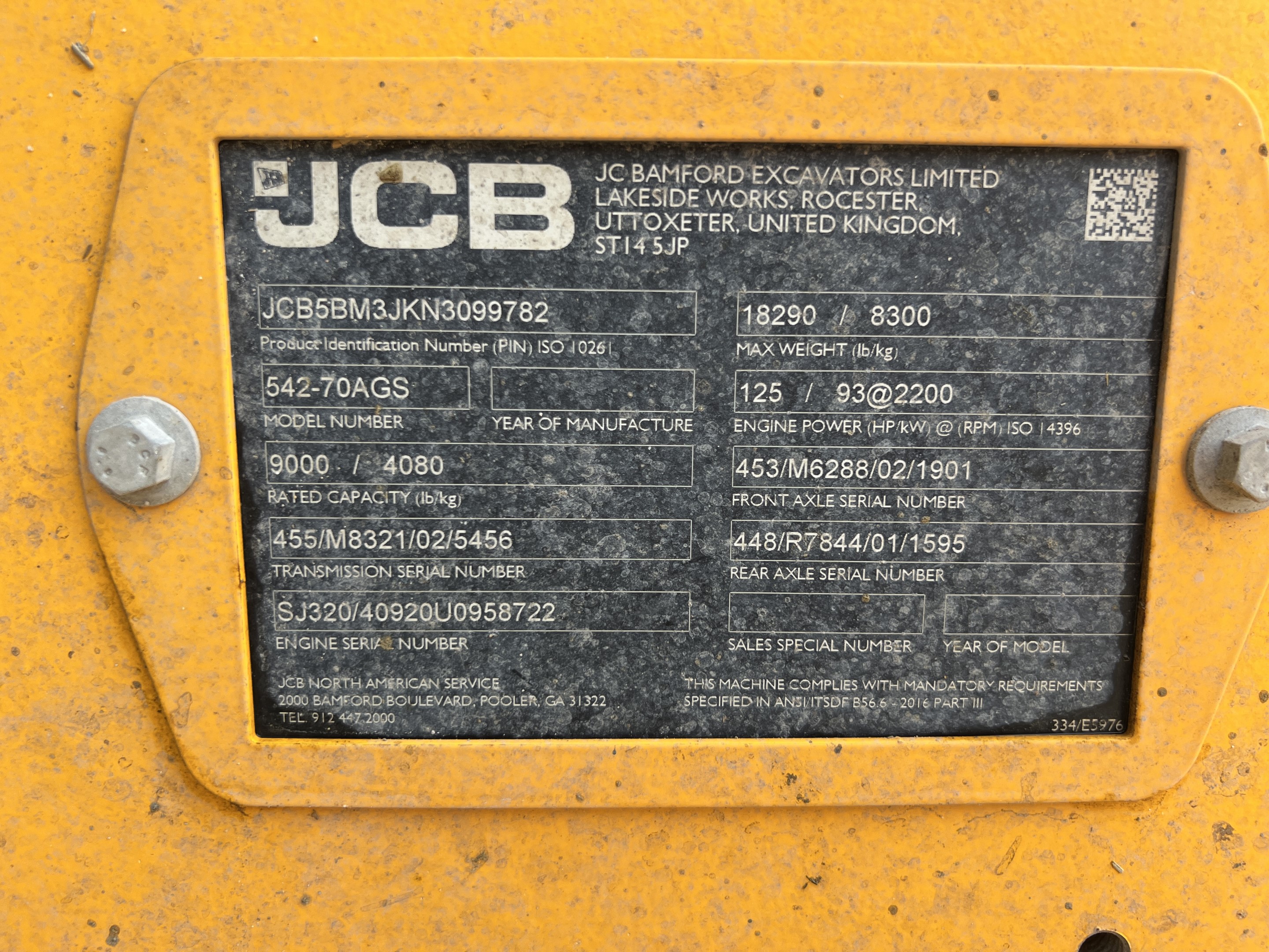 2022 JCB 542-70 TeleHandler