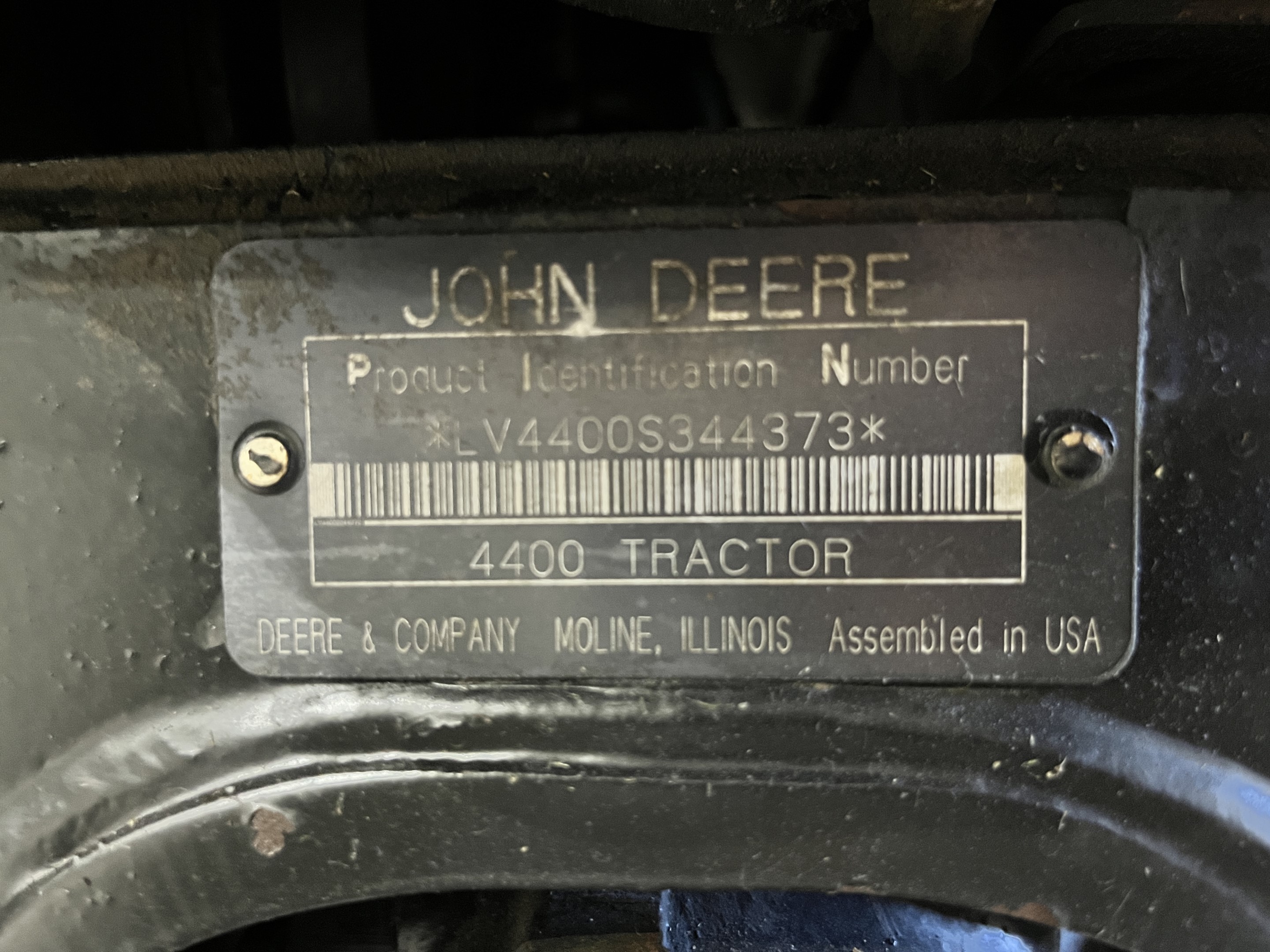 2000 John Deere 4400 Tractor Compact