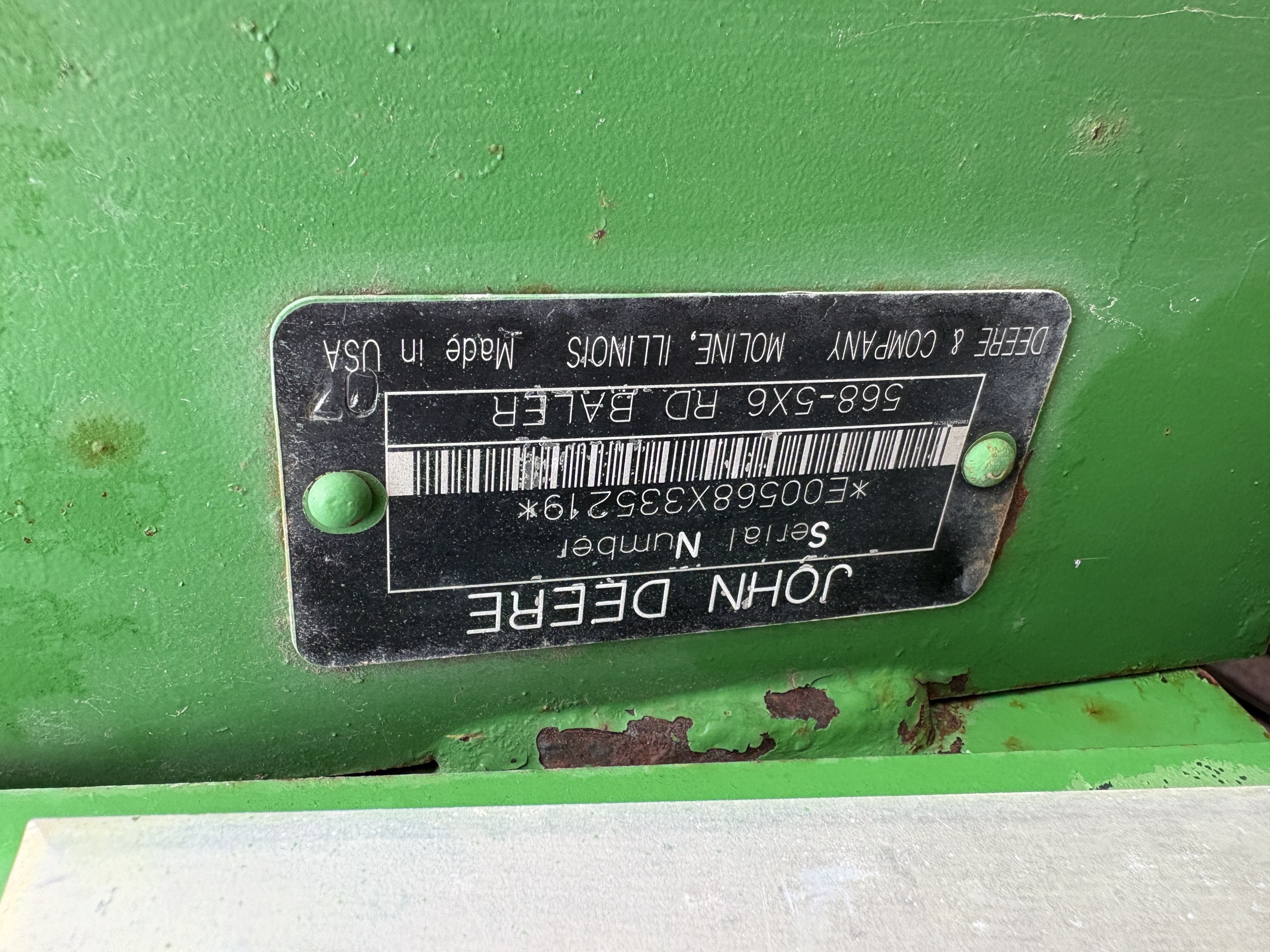 2009 John Deere 568 Baler/Round