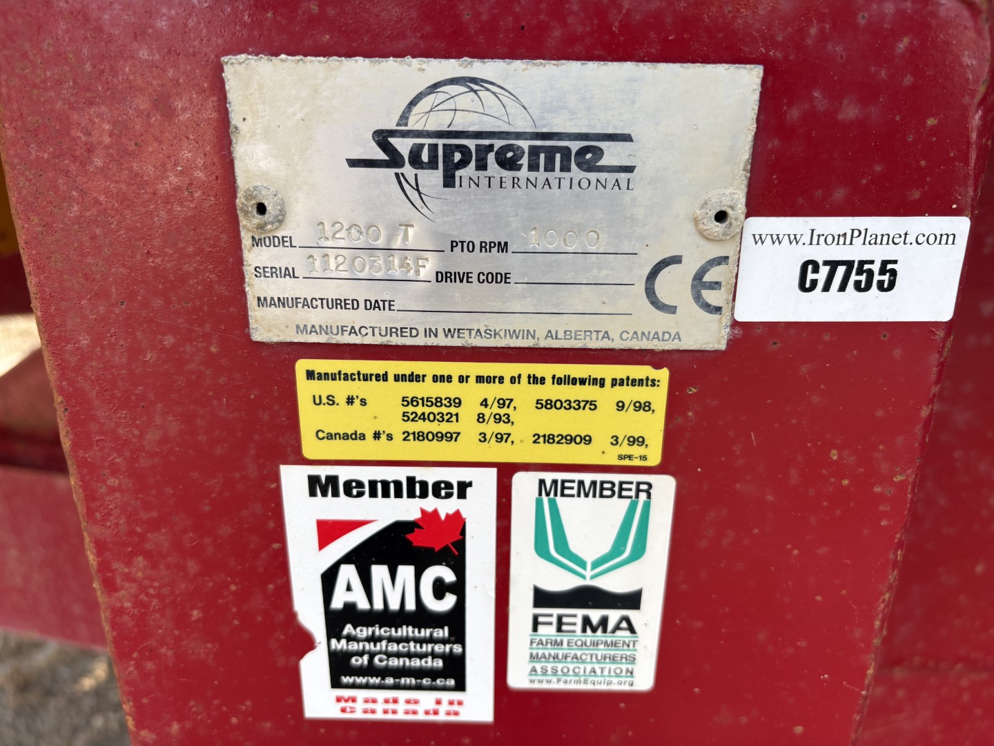 2014 Supreme 1200T TMR Mixer