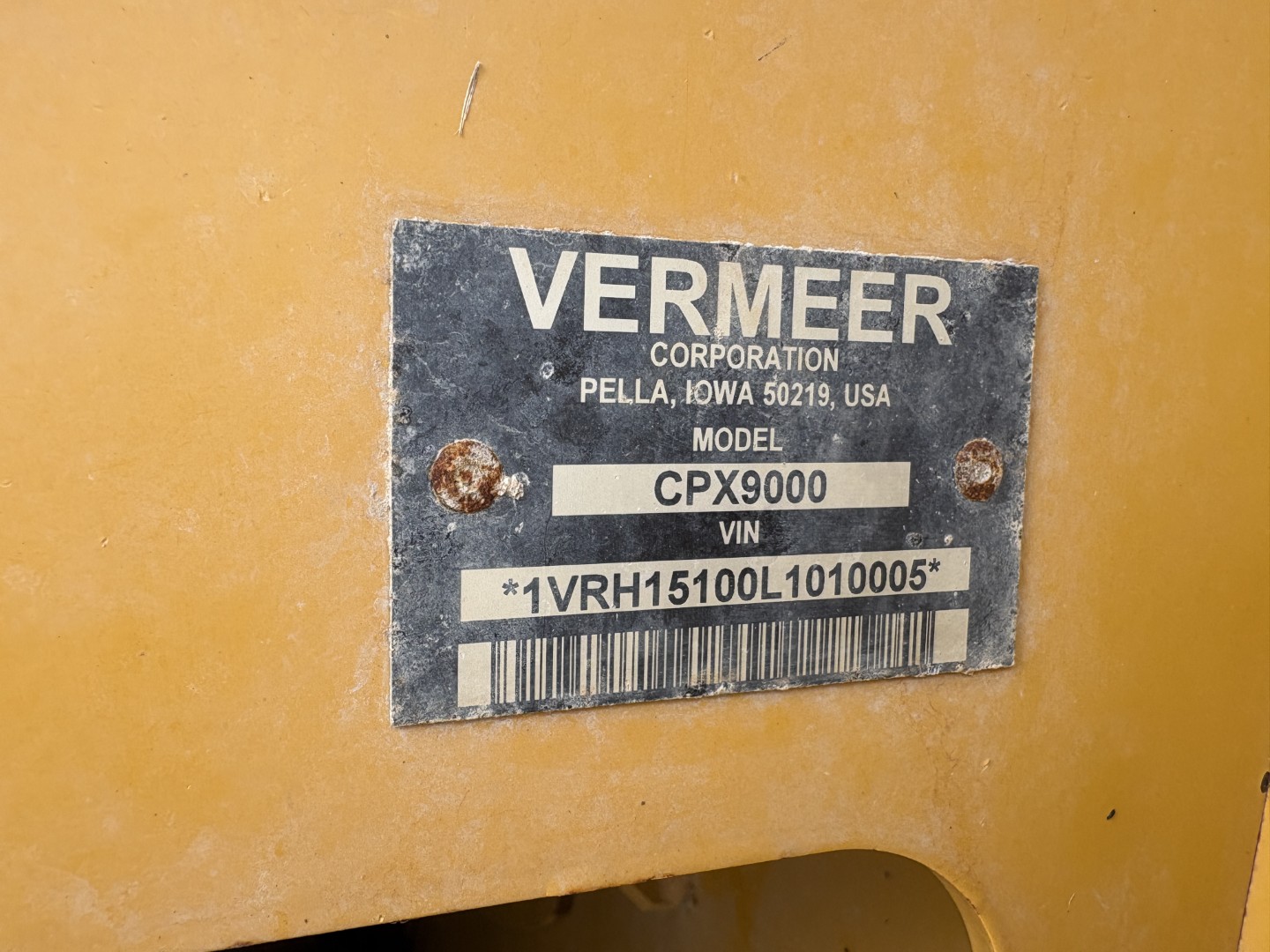 Vermeer CPX9000 Bale Processor