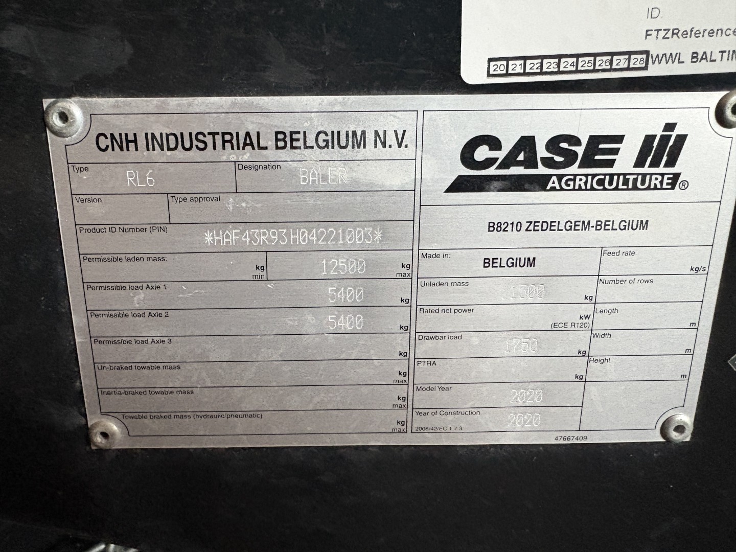 2020 Case IH LB434R Baler/Square