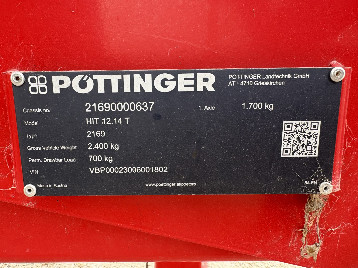 2017 Pottinger HIT 12.14T Misc