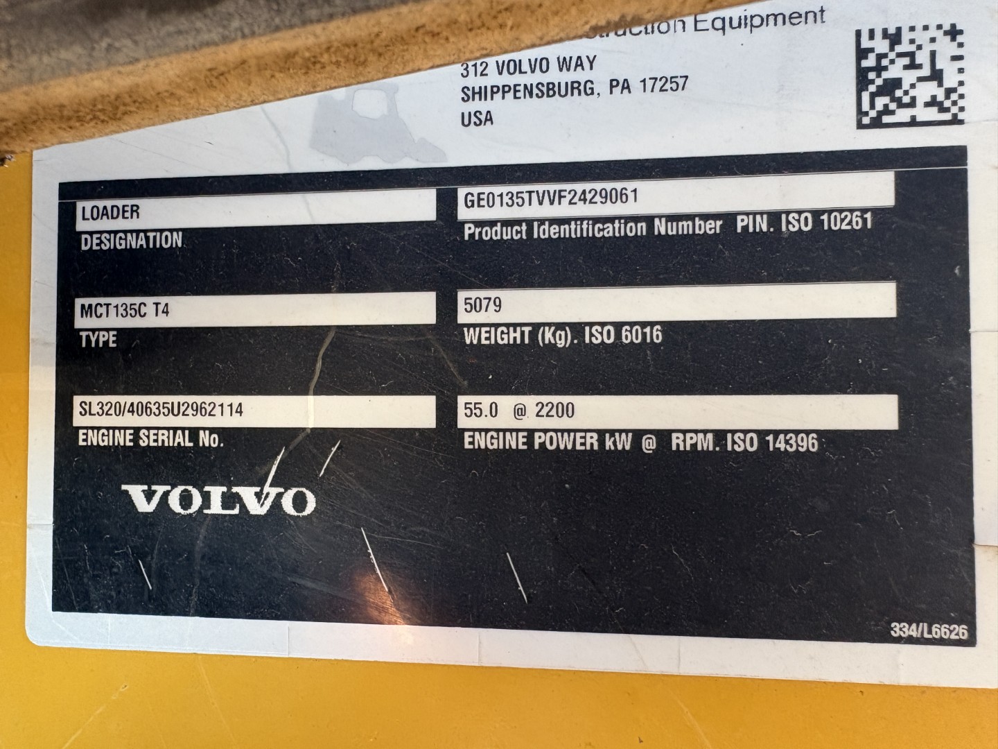 2013 Volvo MCT 135C Compact Track Loader