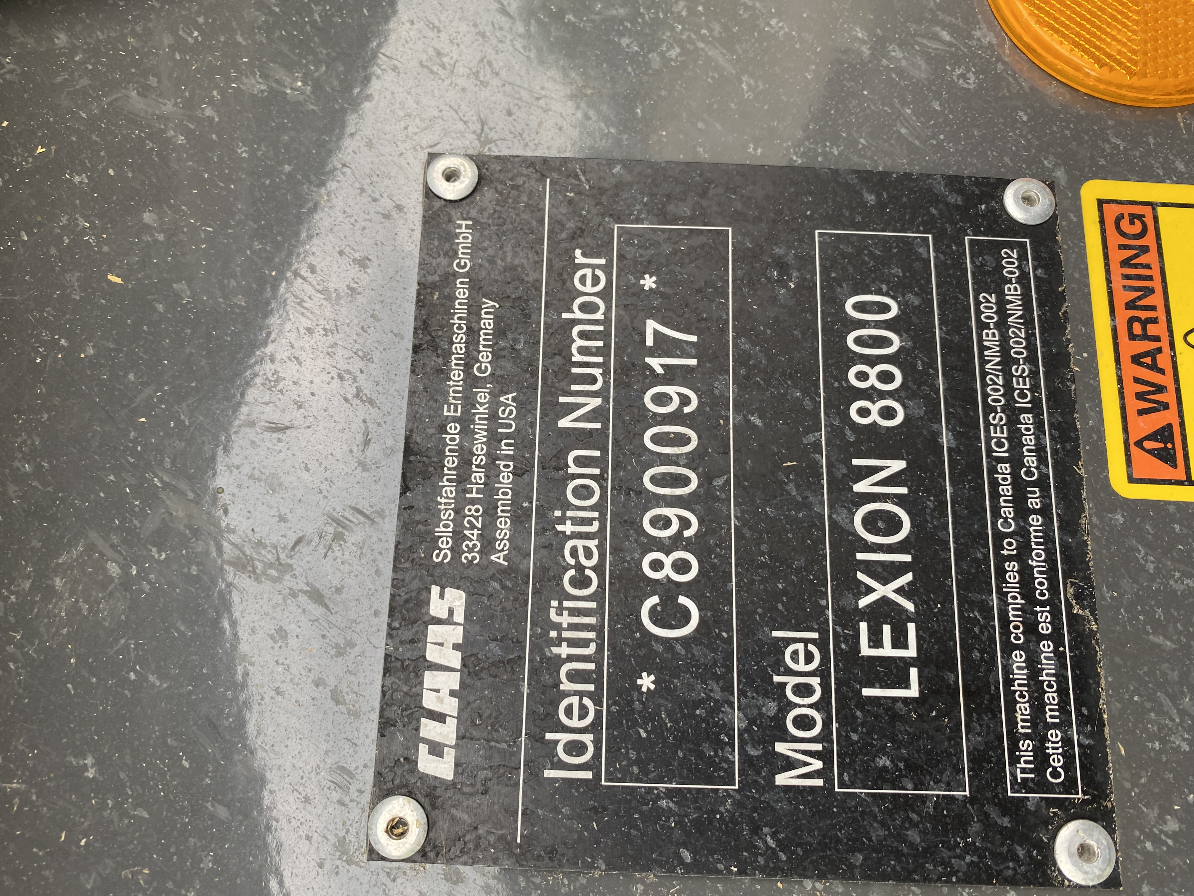 2022 CLAAS 8800TT small grains Combine