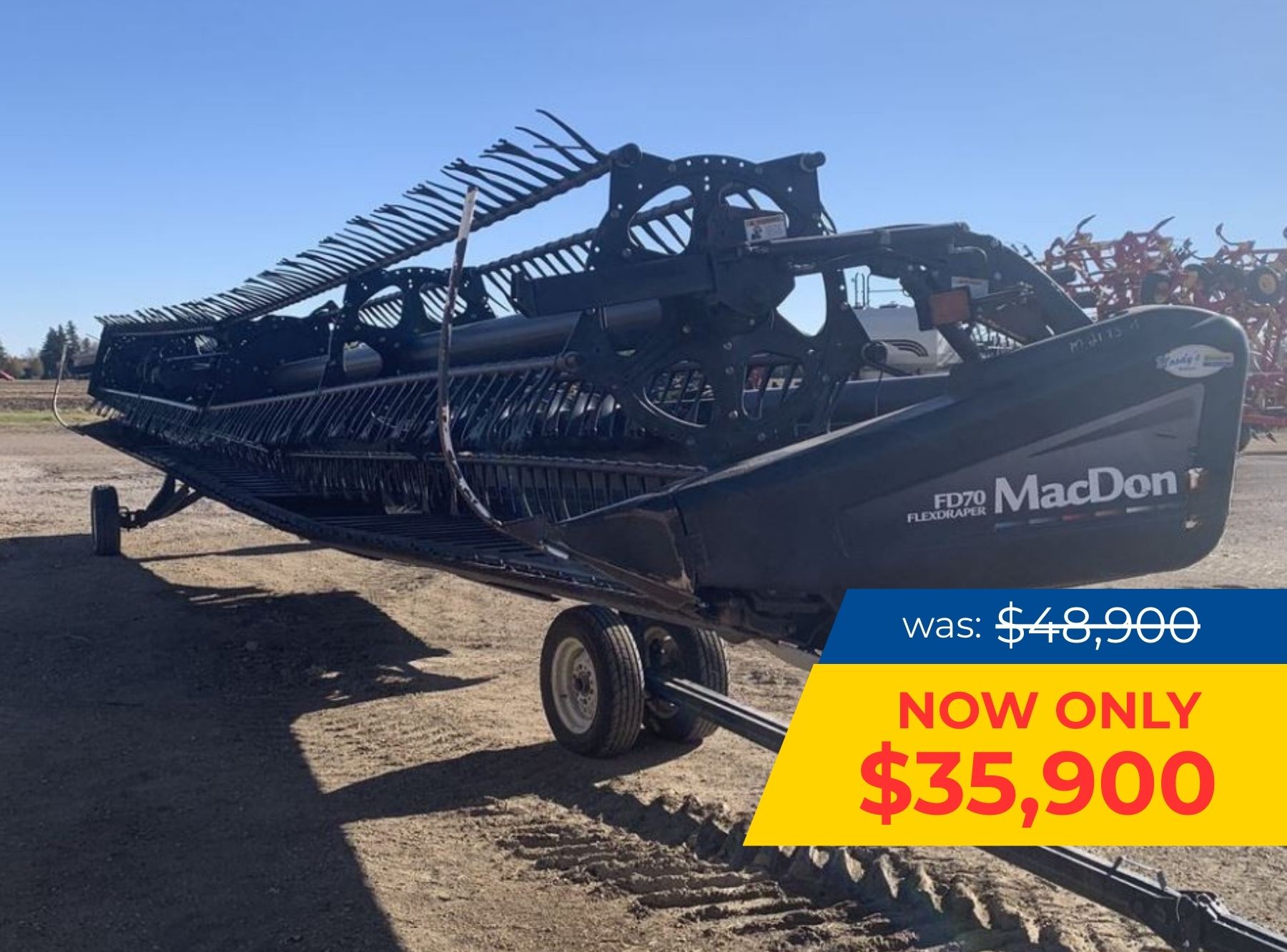 2011 MacDon FD70-45 Header Draper Flex