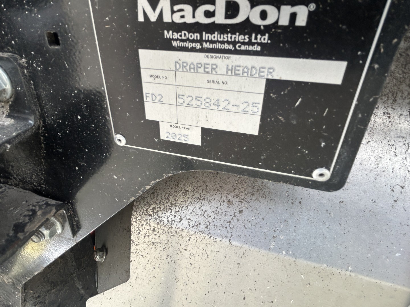 2025 MacDon FD240 Header Draper Flex