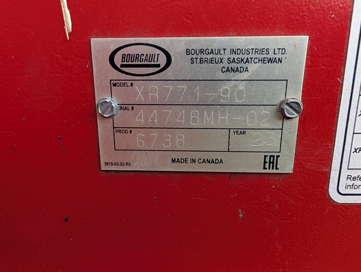 2023 Bourgault XR 771-90 Harrow Heavy