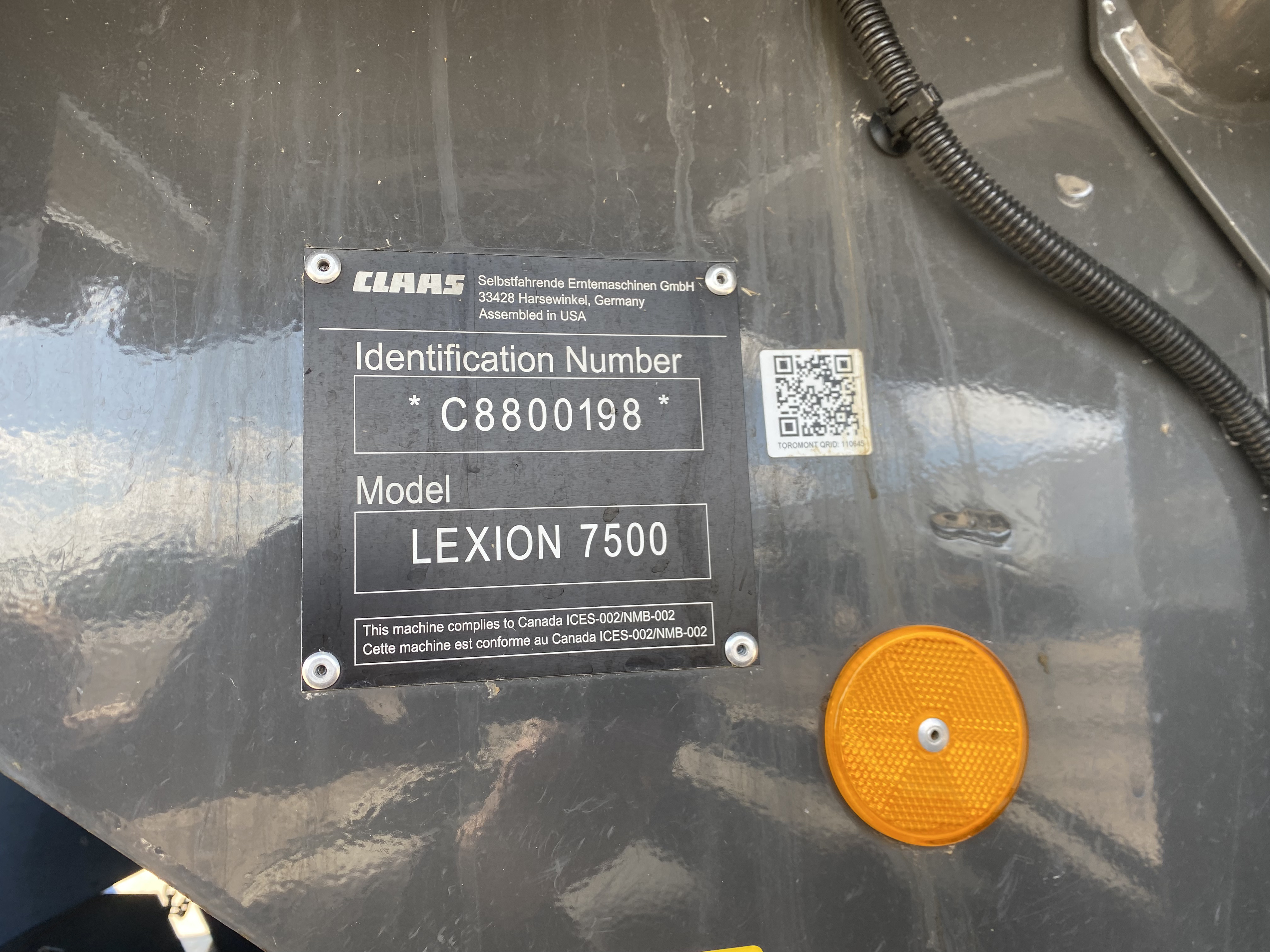 2022 CLAAS 7500TT Combine