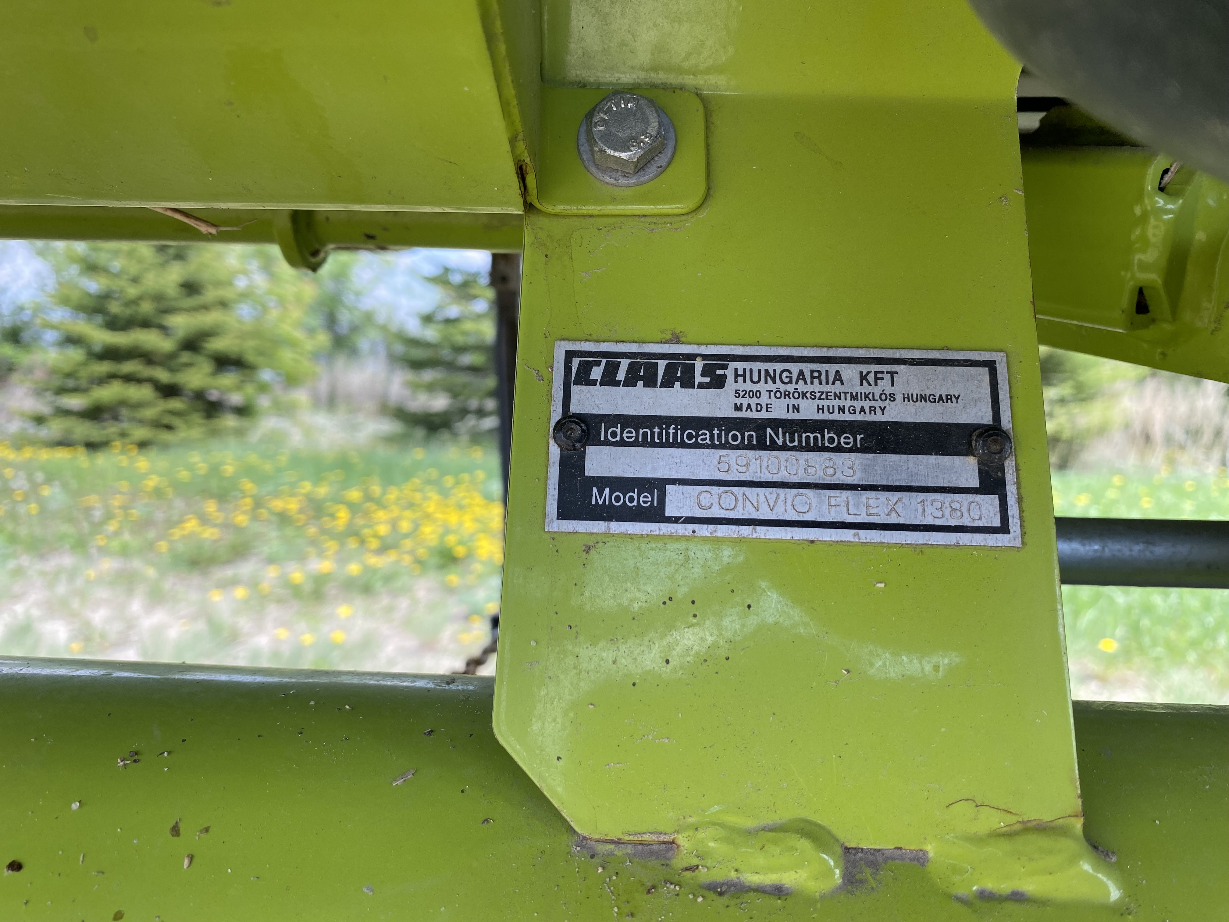 2022 CLAAS Convio Flex 1380 Header Combine