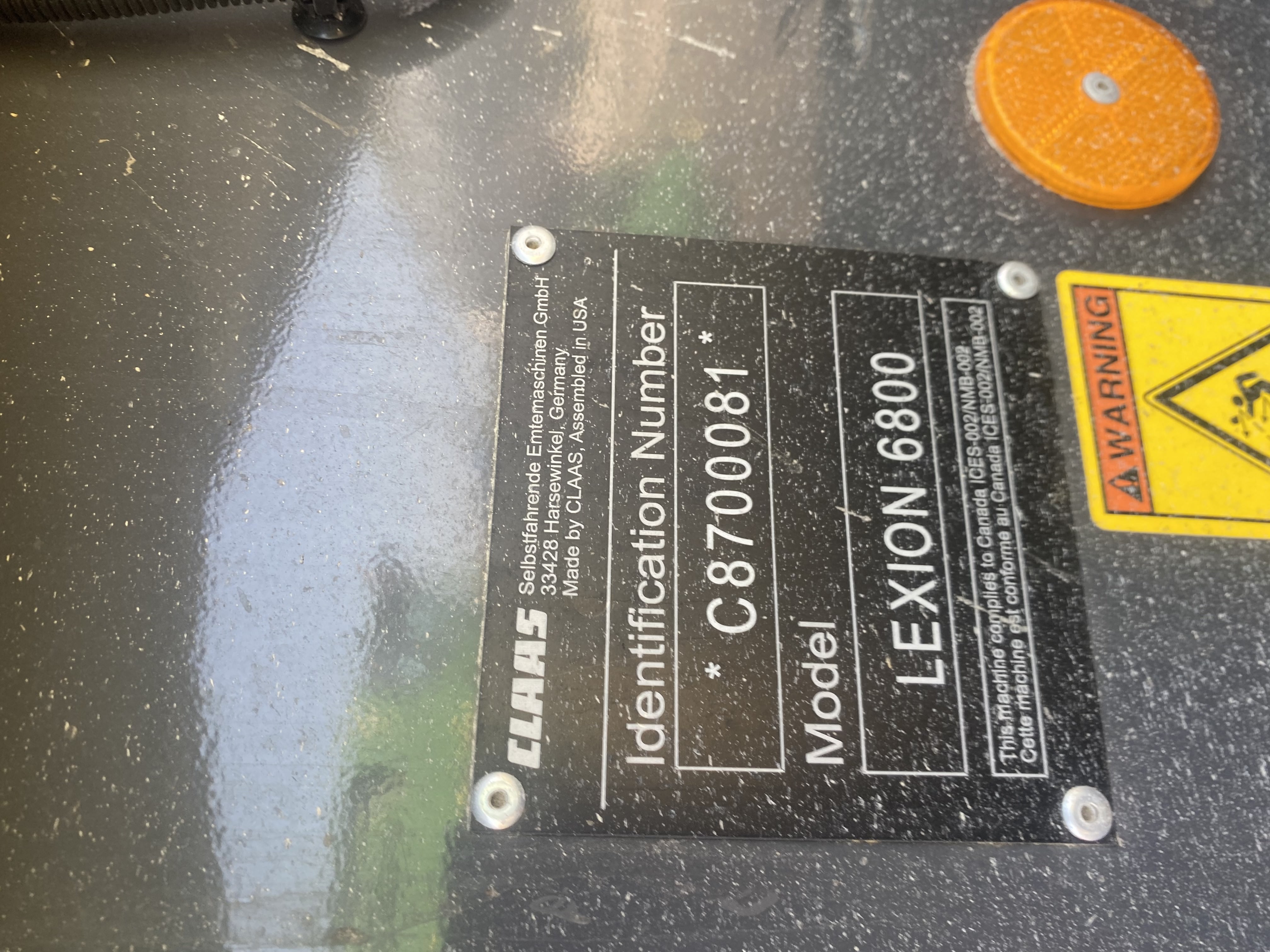 2022 CLAAS LEXION 6800 TERRA TRAC Grain N7/18 SW Combine