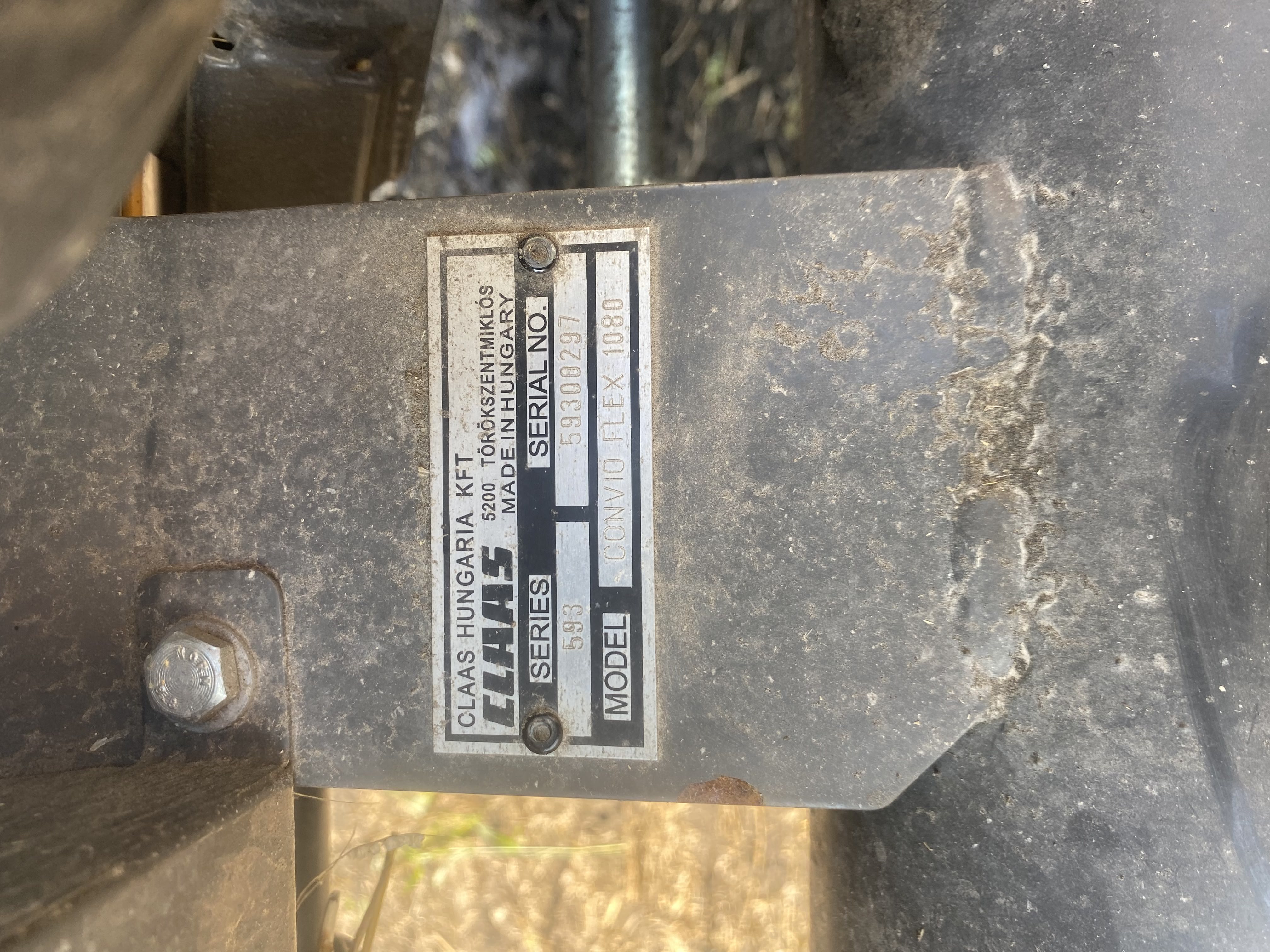 2020 CLAAS Convio 1080 Header Combine