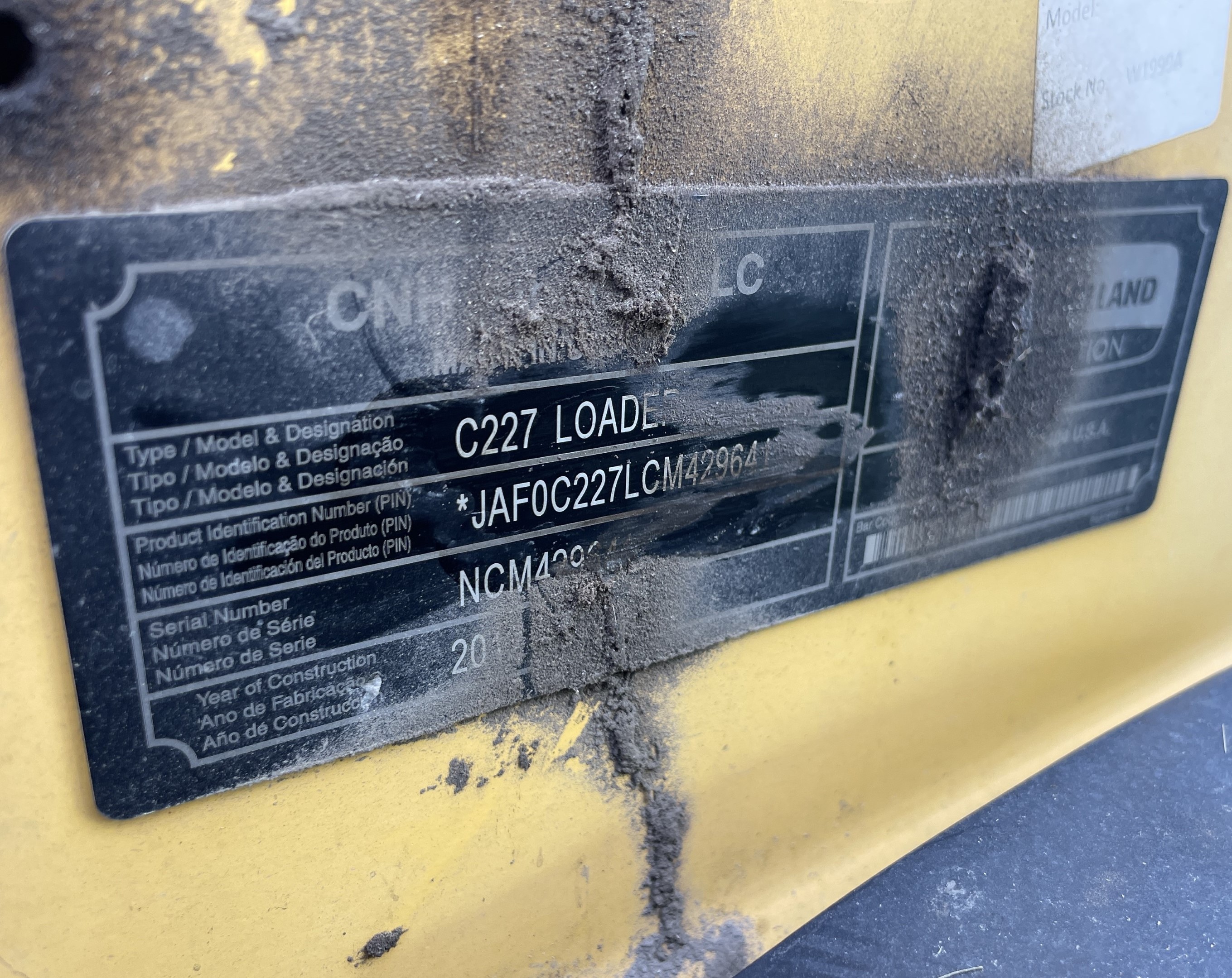 2012 New Holland C227 Compact Track Loader