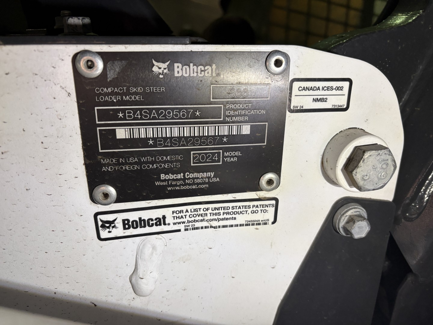 2024 Bobcat S66 Skid Steer Loader