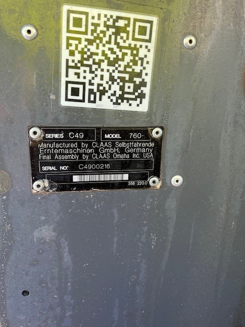 2012 CLAAS 760 Combine